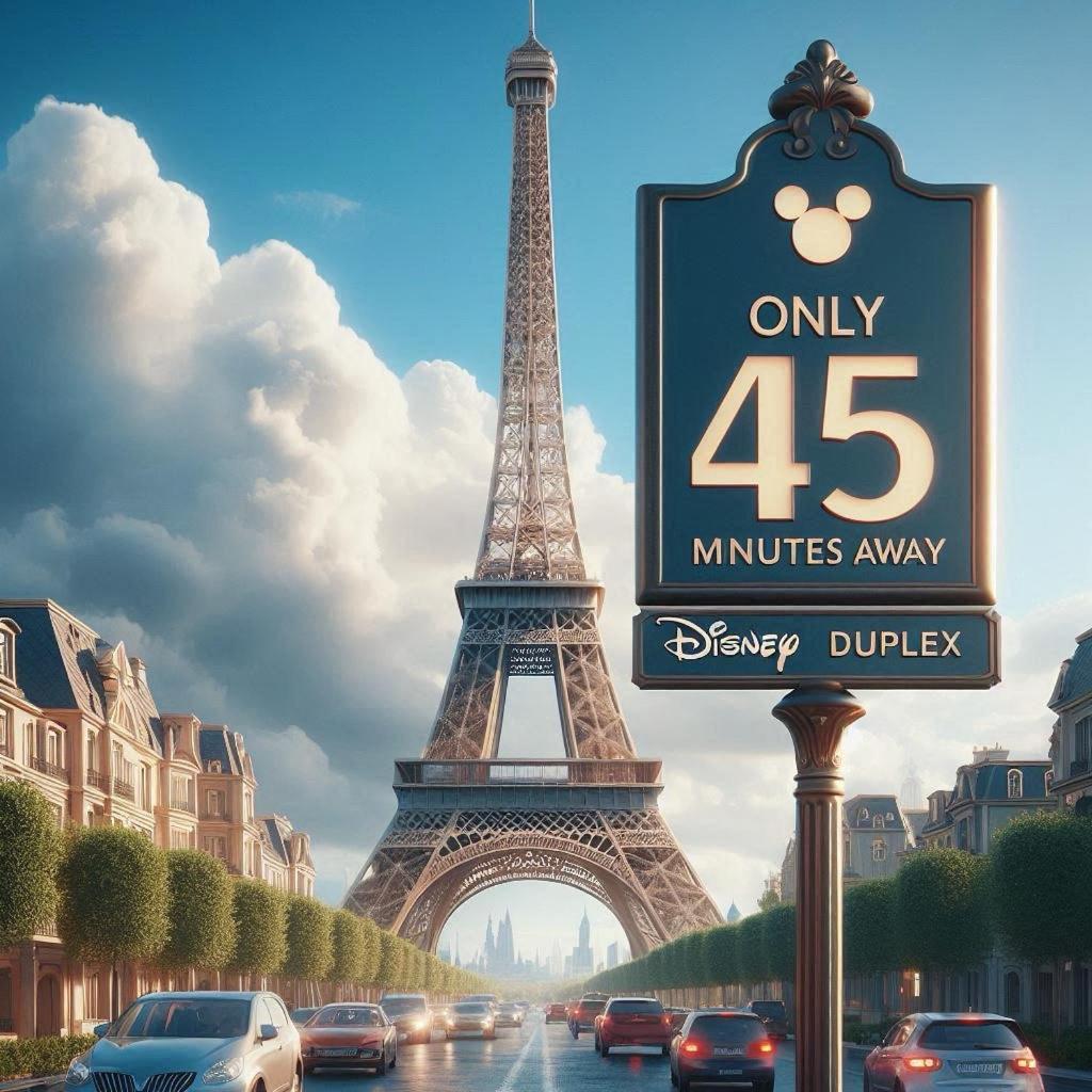 Duplex Disney Coupvray Buitenkant foto